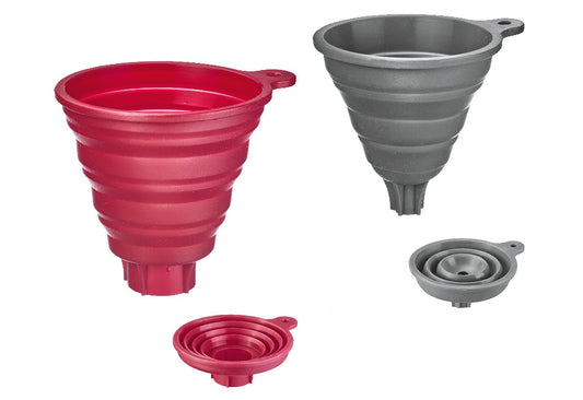 Trichter-Set Silikon 2teilig rot + grau