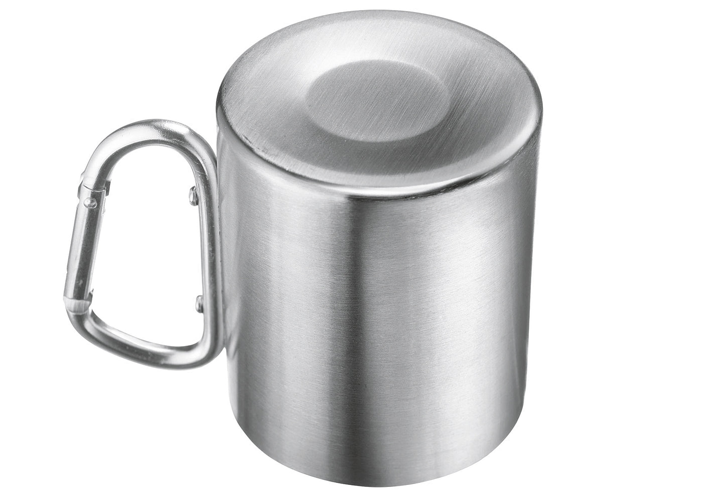 Tasse mit Karabinerhenkel Edelstahl 300ml