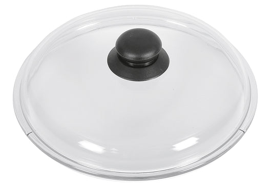 Glasdeckel mit Kunststoffknopf Ø24cm