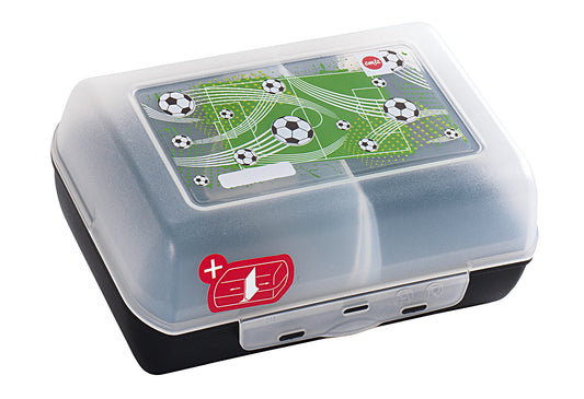 Brotdose Variablo Soccer mit Trennwand 16x11x7cm