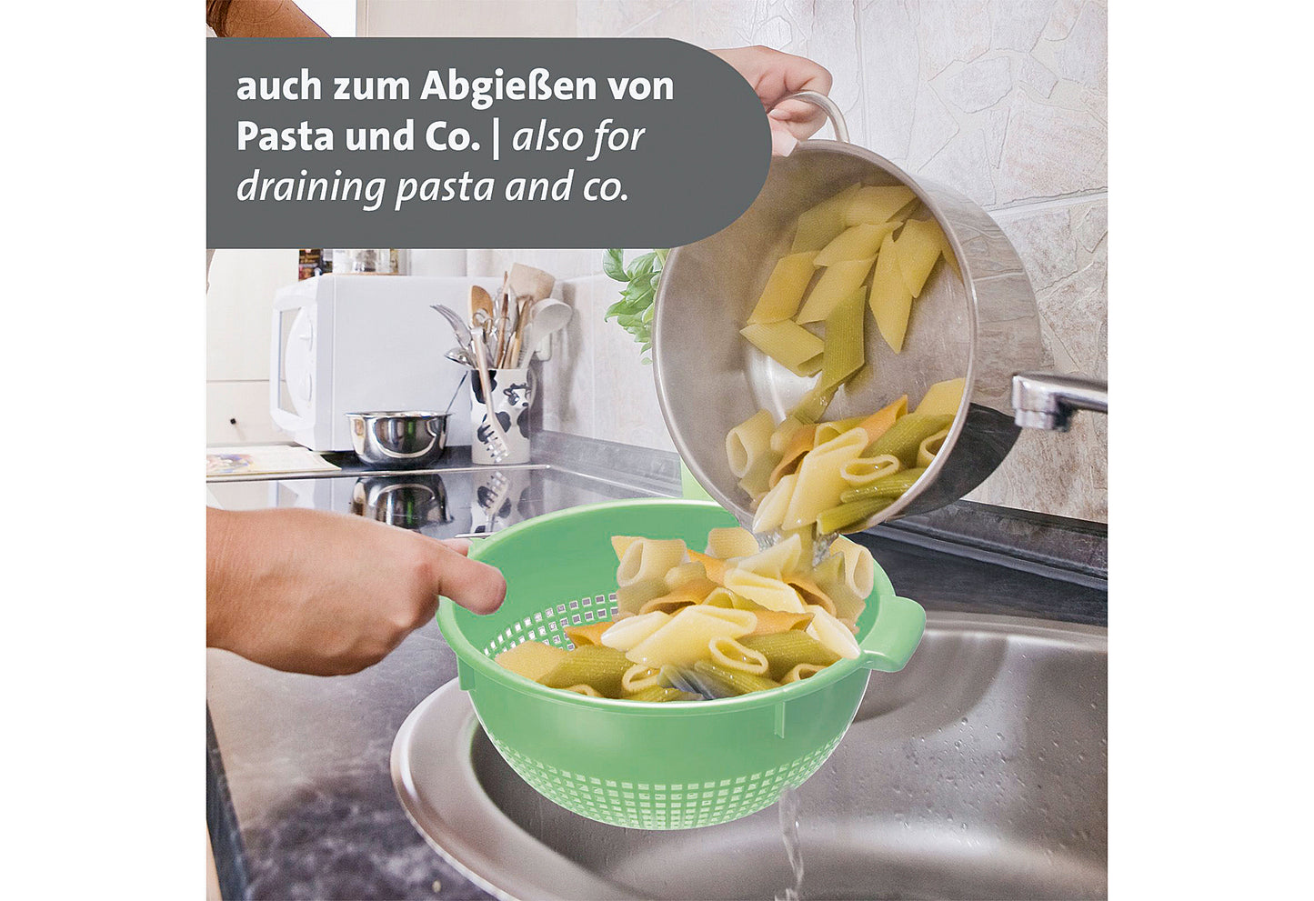 Seiher innen Ø24cm mint-grün