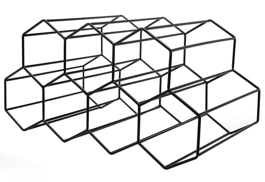 Wein-Regal 35x19x17,5cm schwarz