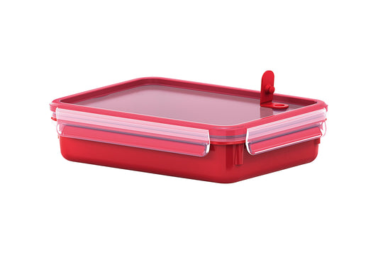 Mikrowellendose Clip&Micro 2.0 0,8 l 19,7x13,6x5,9cm rot
