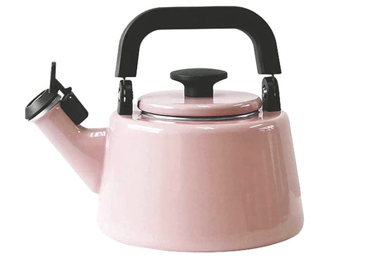 Pfeifender Wasserkessel Cotton Emaille 2,1l rosa
