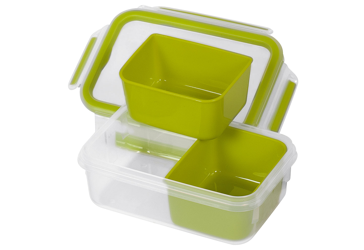 Clip & Go Snack mit Einsätzen rechteckig 0,55L