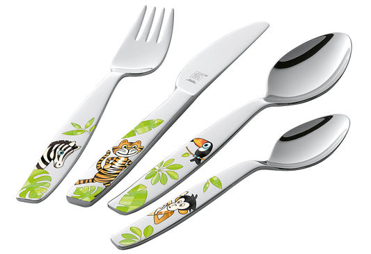 Kinderbesteck Jungle Edelstahl 4teilig