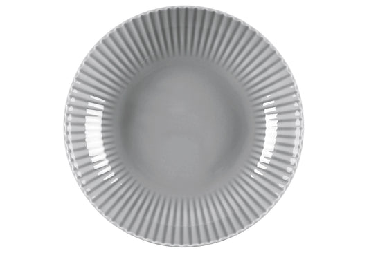 Teller tief Relief grau 22cm 2Stück