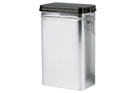 Vorratsdose Bügelverschluss 7x11x18,5cm uni silber