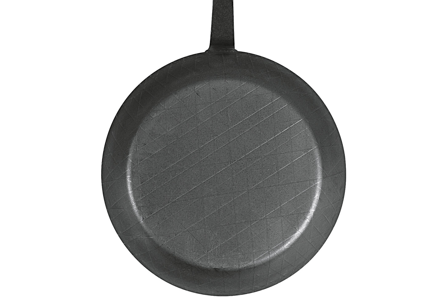 Bratpfanne schmiedeeisern mit Hakenstiel Ø28cm schwarz