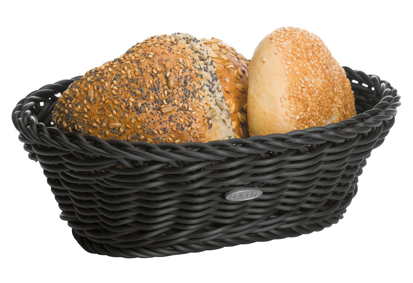 Korb oval 25x17x8,5cm schwarz