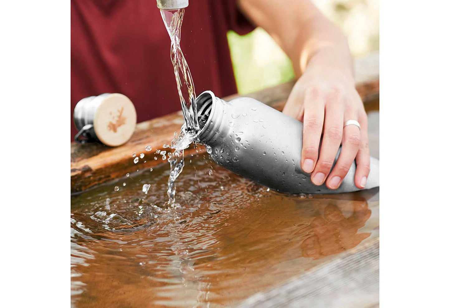 Trinkflasche isoliert Edelstahl 1000ml