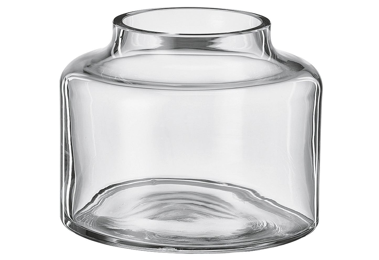 BOHEMIA Vase H 16cm Ø21cm klar