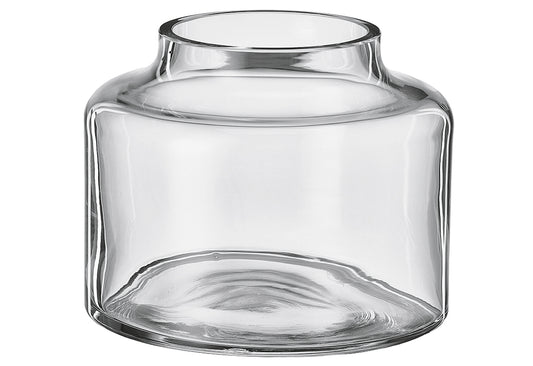 BOHEMIA Vase H 16cm Ø21cm klar