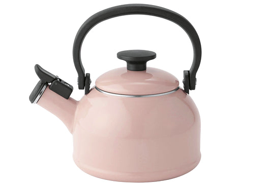 Pfeifender Wasserkessel Cotton Emaille 1,6l rosa