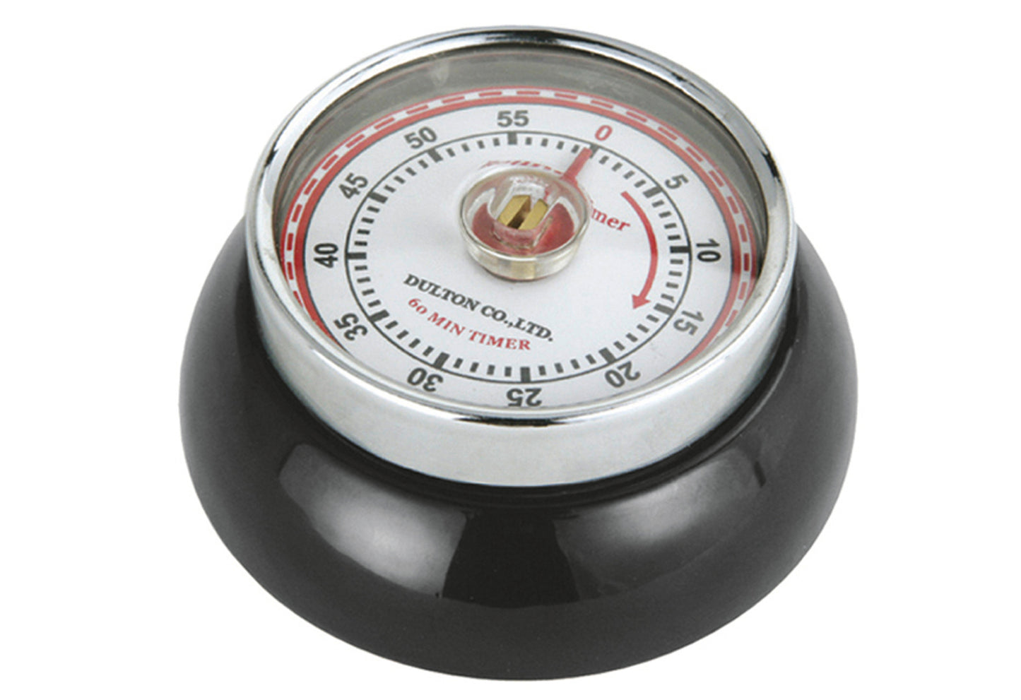 Kurzzeitmesser Retro-Look 3cm Ø7cm schwarz