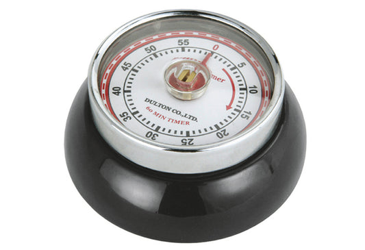 Kurzzeitmesser Retro-Look 3cm Ø7cm schwarz