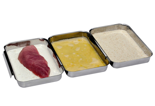 Panier-Set Edelstahl 23x15x3cm 3teilig