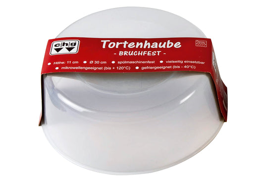 Haube für Tortenplatte bruchfest Kunststoff Ø30cm
