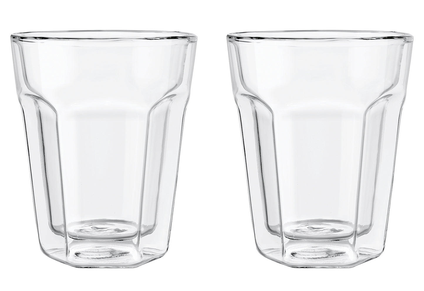 Kaffee Glas doppelwandig 220ml 2er Set