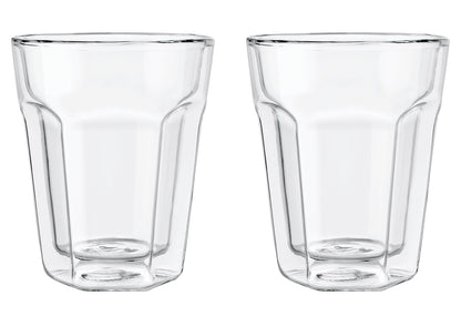 Kaffee Glas doppelwandig 220ml 2er Set