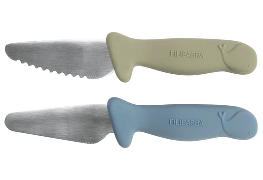 Kindermesser Blue&Green 2er Pack