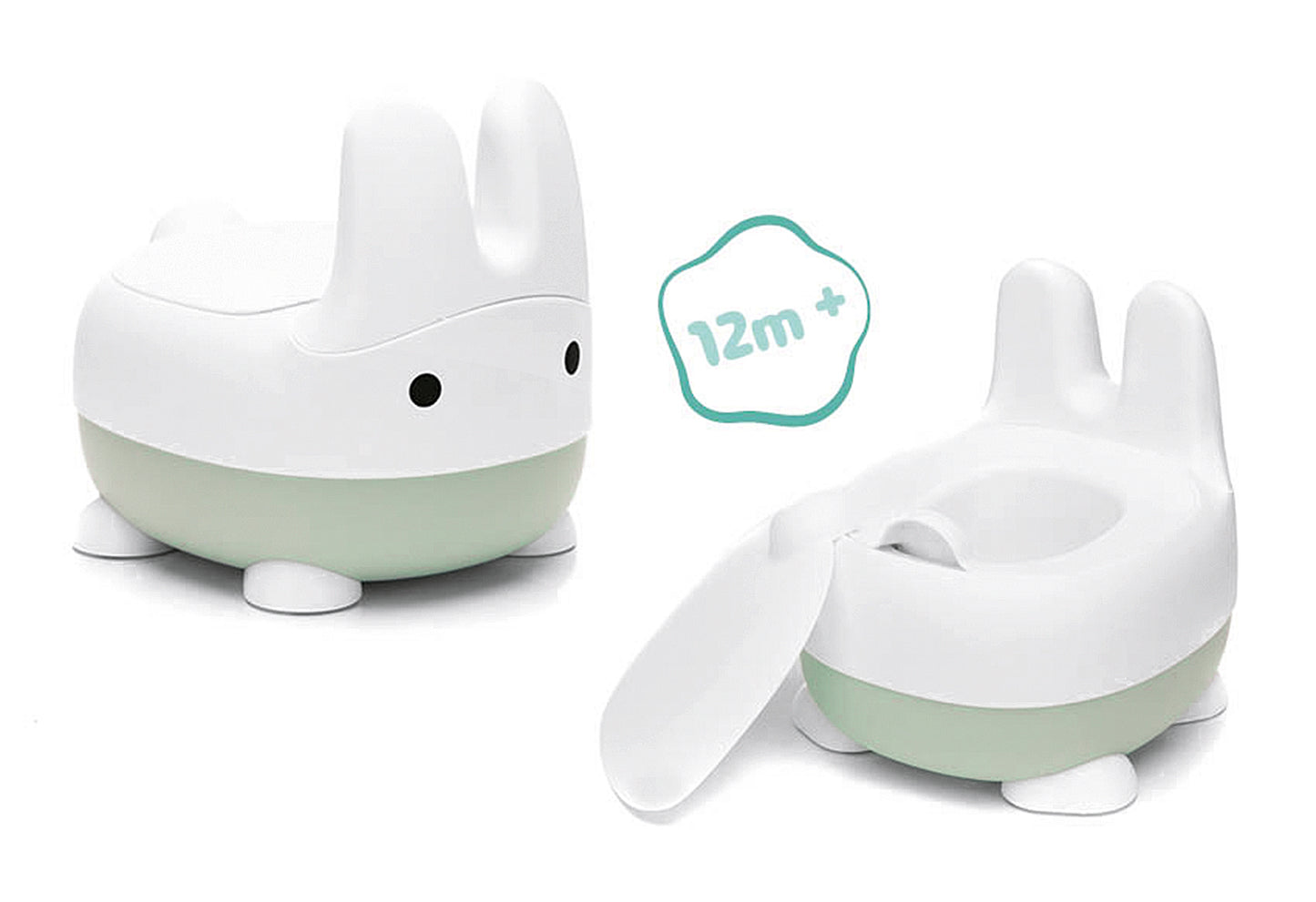 Töpfchen Rabbit salbei/ weiß