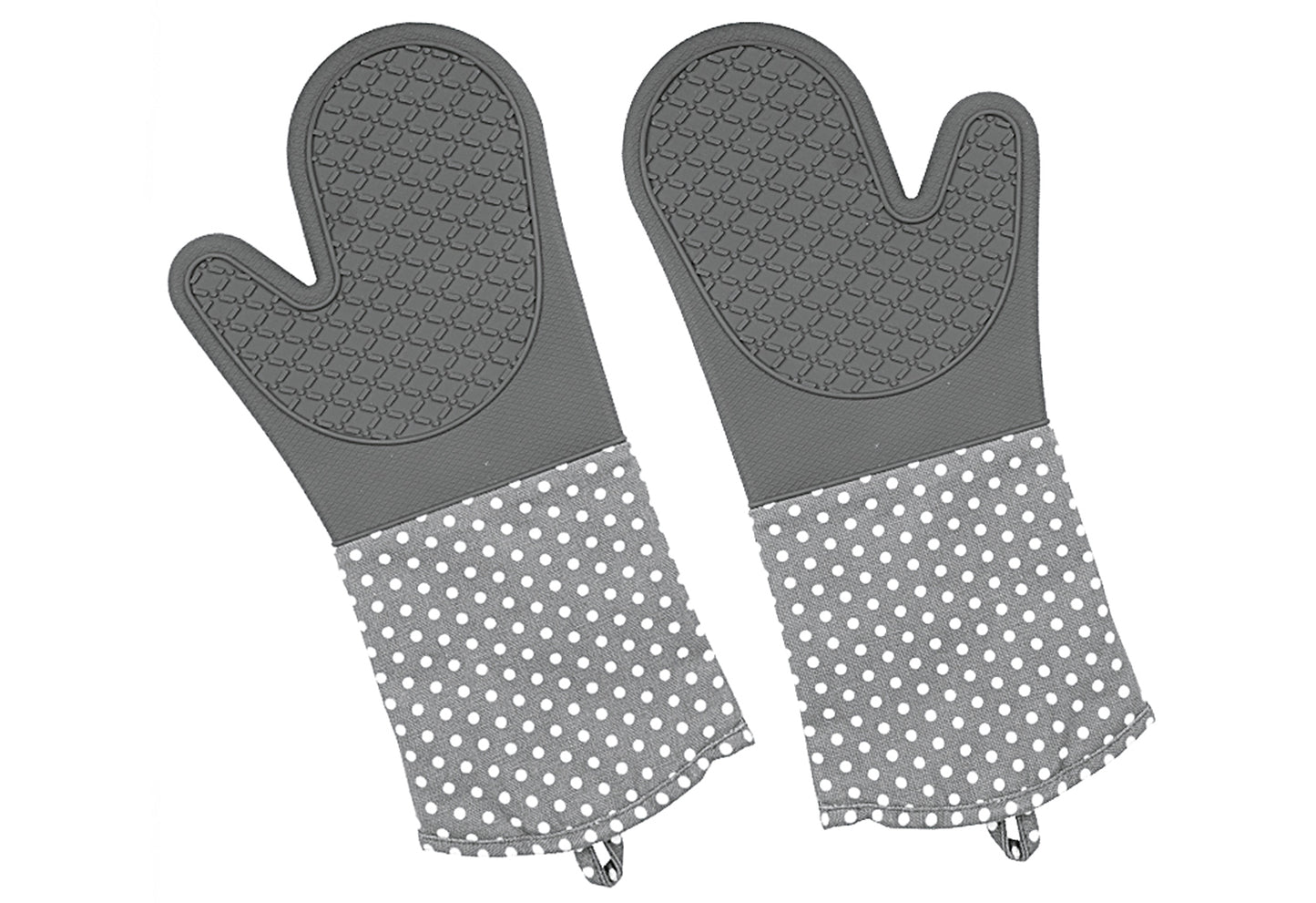 Topfhandschuh Silikon grau 1Paar