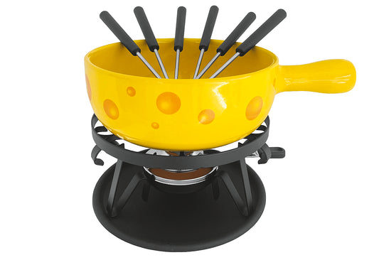 Käsefondue Set Formaggio gelb 9teilig