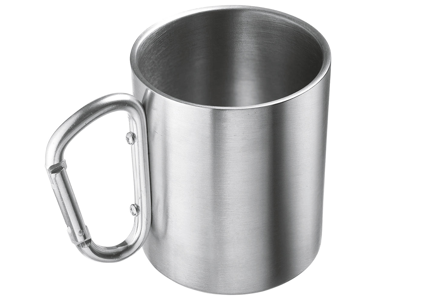 Tasse mit Karabinerhenkel Edelstahl 300ml