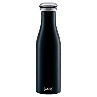 Thermo-Isolierflasche Edelstahl 500ml mattschwarz