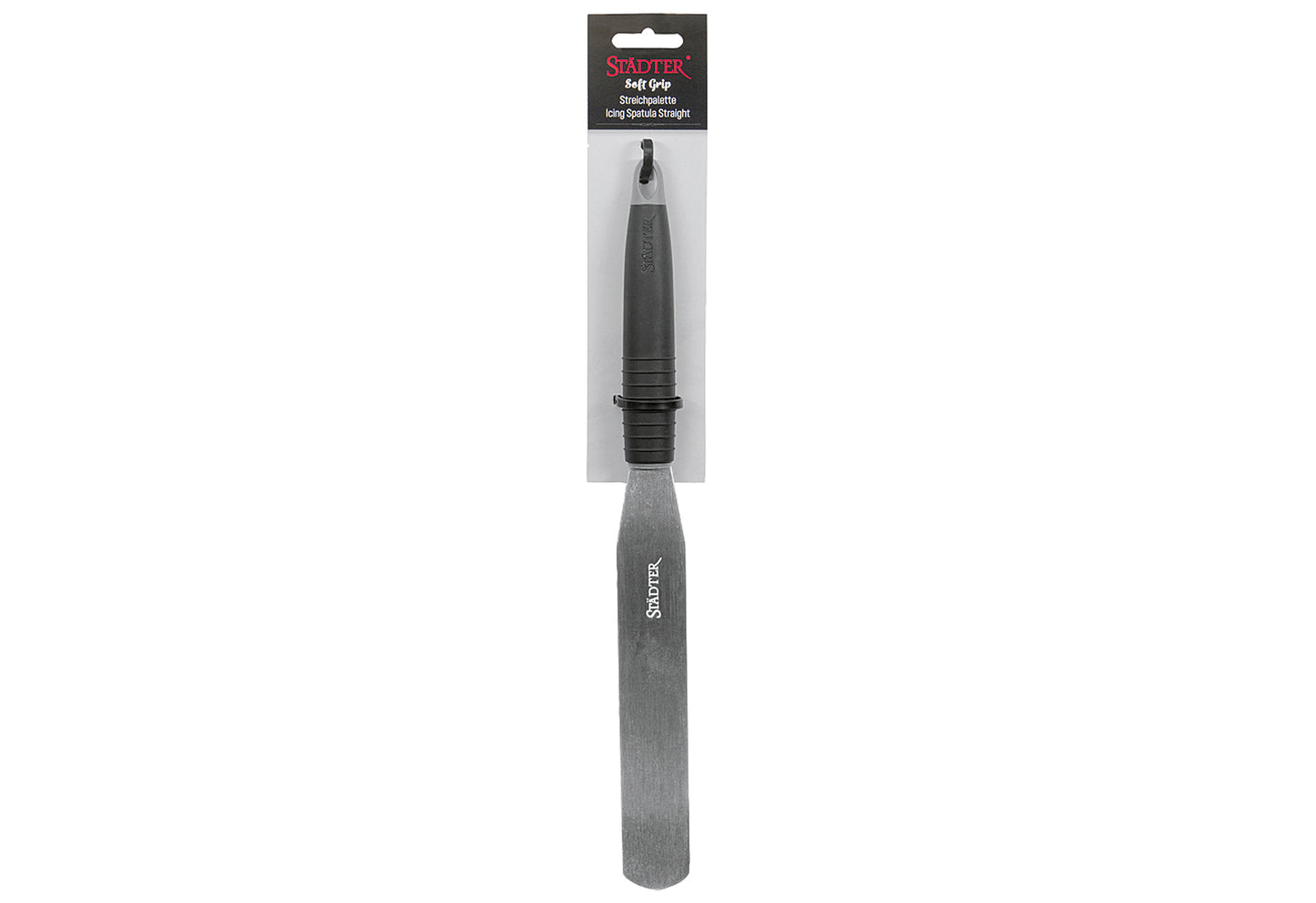 Streichpalette Soft-Grip 19,5x3,2cm Edelstahl / Kunststoff