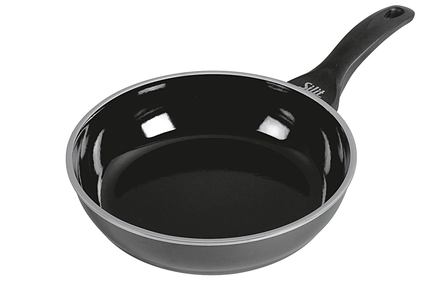 Bratpfanne Professional Silargan schwarz hoch Ø24cm