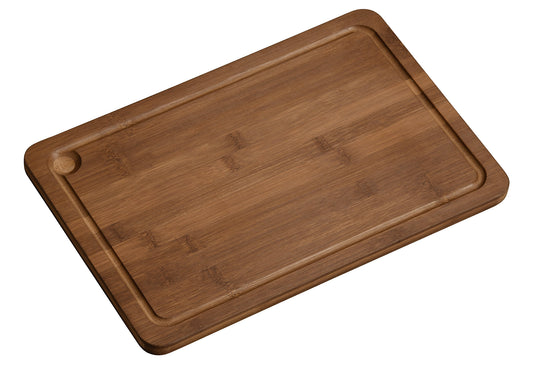 Schneide- & Servierbrett dunkeler Bambus 38x25cm