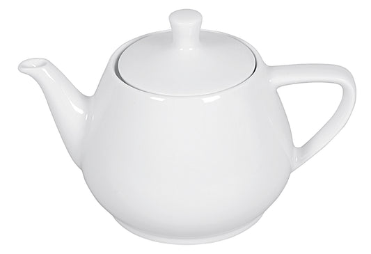 Teekanne Porzellan 1,5 l weiß