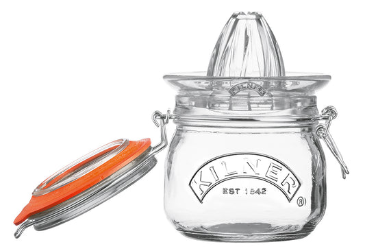 Orangenpresse aus Glas mit Drahtbügelglas 0,5l