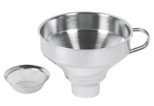 Trichter Edelstahl mit Sieb 9cm Ø13cm