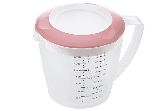 Rührbecher mit Deckel Helena 1,4l rosa