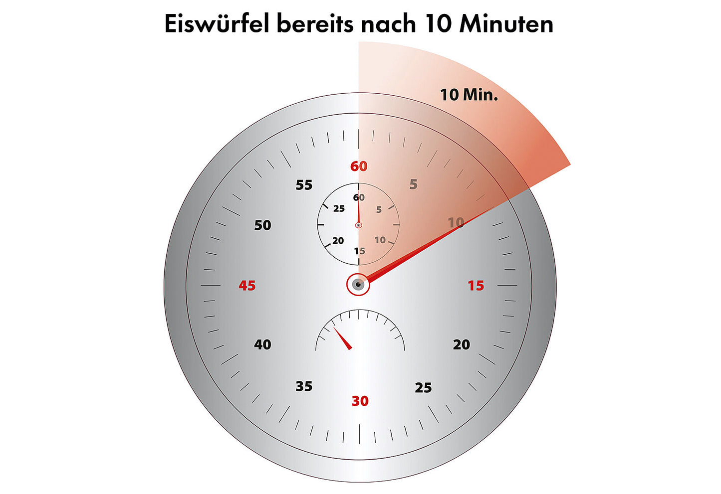 CLATRONIC Eiswürfelbereiter EWB 3785 silber/schwarz