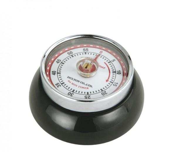 Kurzzeitmesser Retro-Look 3cm Ø7cm schwarz