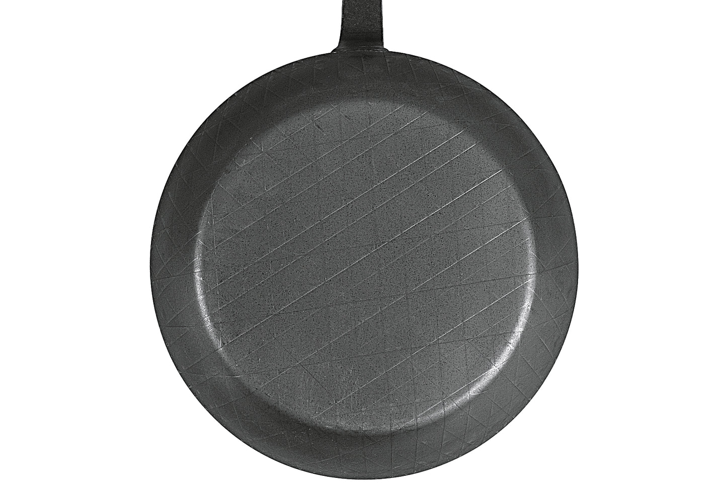 Bratpfanne schmiedeeisern mit Hakenstiel Ø32cm schwarz