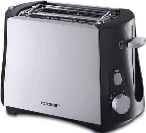 Toaster 3410 2Scheiben chrom/schwarz