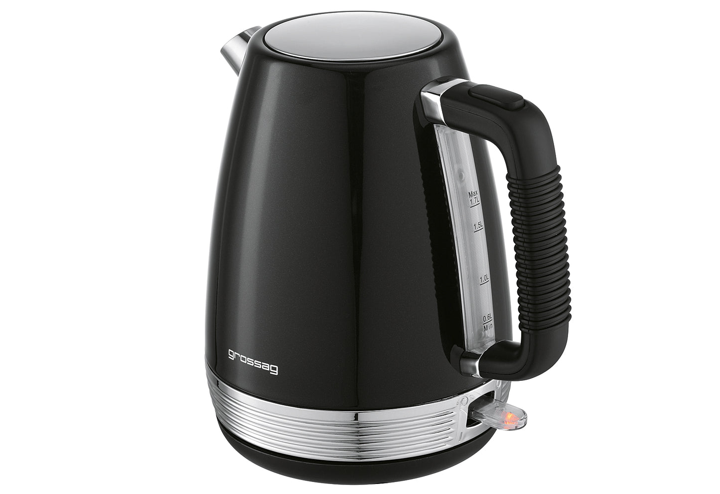 Wasserkocher 1,7l schwarz/metallic