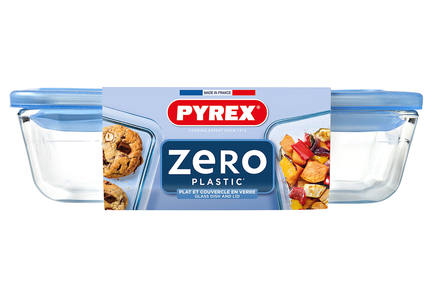 Zero Plastic Frischhaltedose mit Deckel 0,8l 19x14x5cm