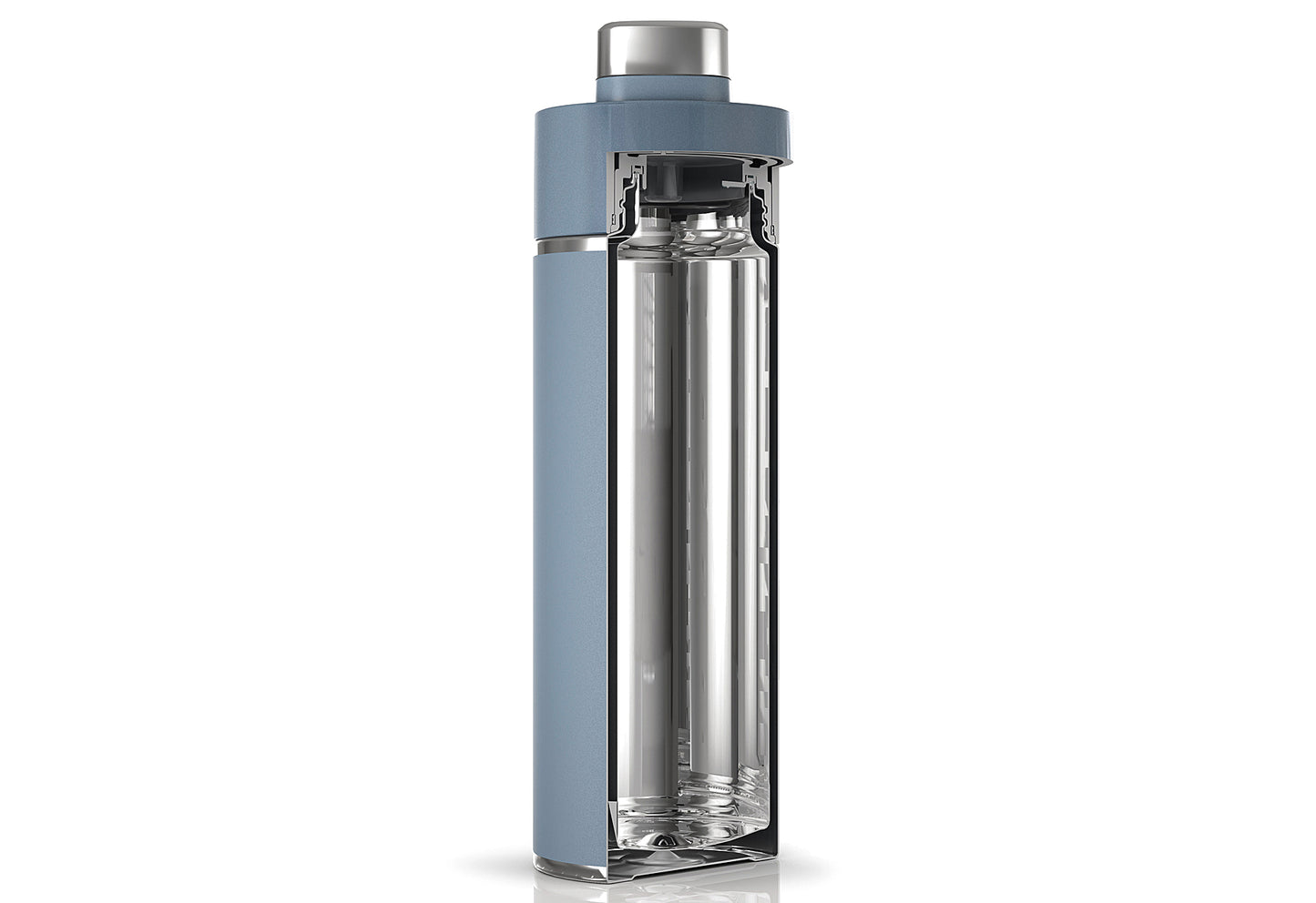 Trinkflasche Thirsti 700ml blau