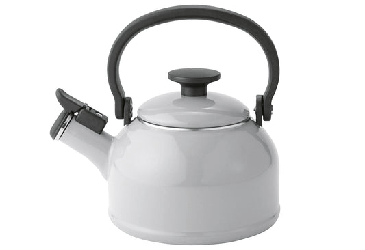 Pfeifender Wasserkessel Cotton Emaille 1,6l grau